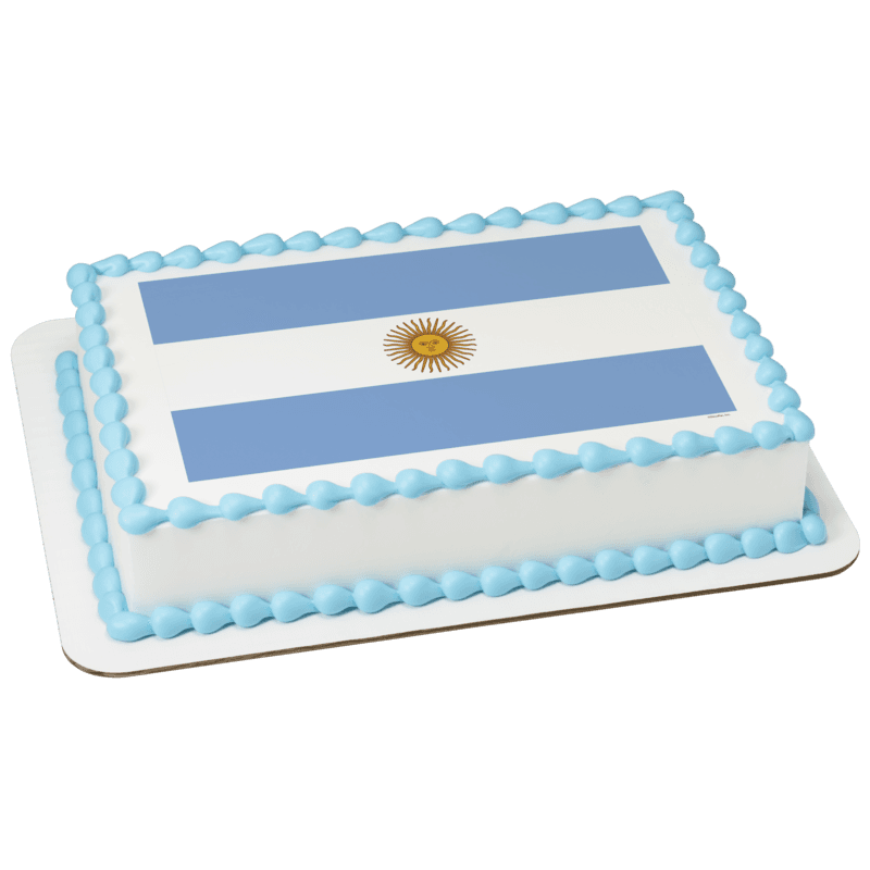 Argentina Country Flag Cake