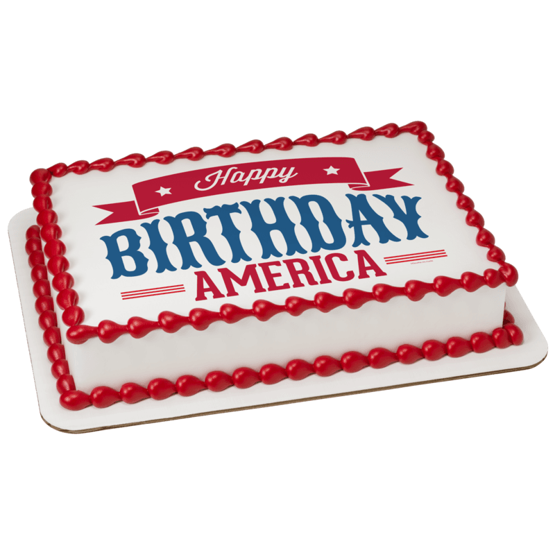 Celebrate America Happy Birthday Cake