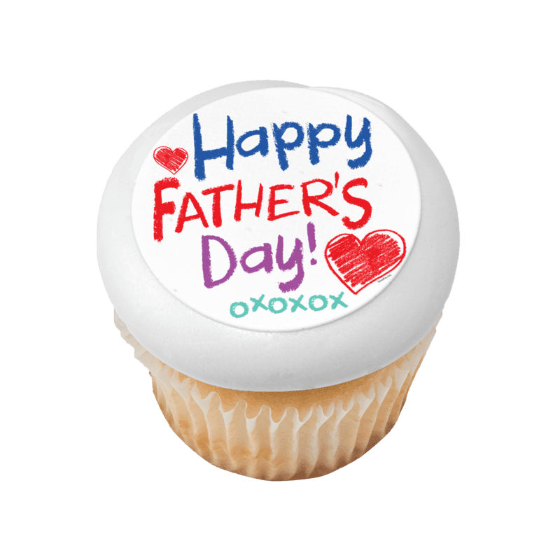 Happy Father's Day Crayon Cupcake