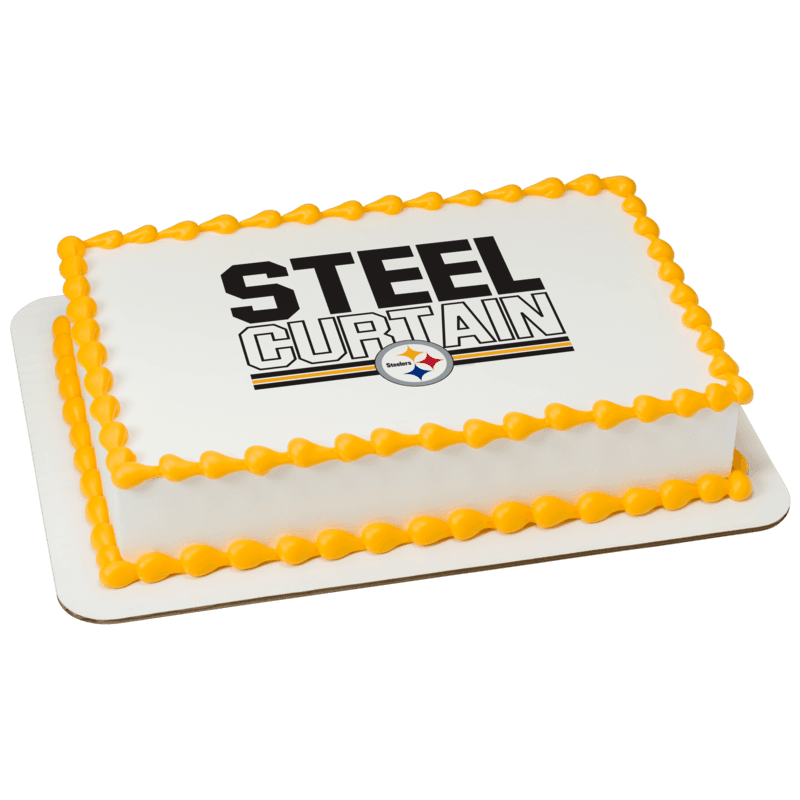 NFL Pittsburgh Steelers Steel Curtain Cake
