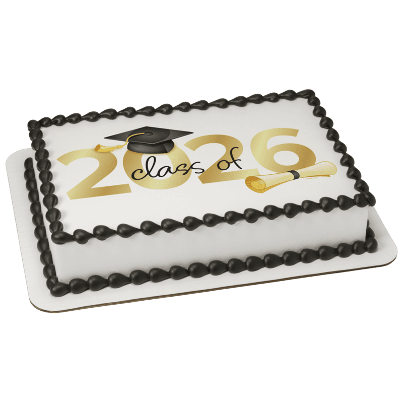 Traditional Grad 2026 Cake