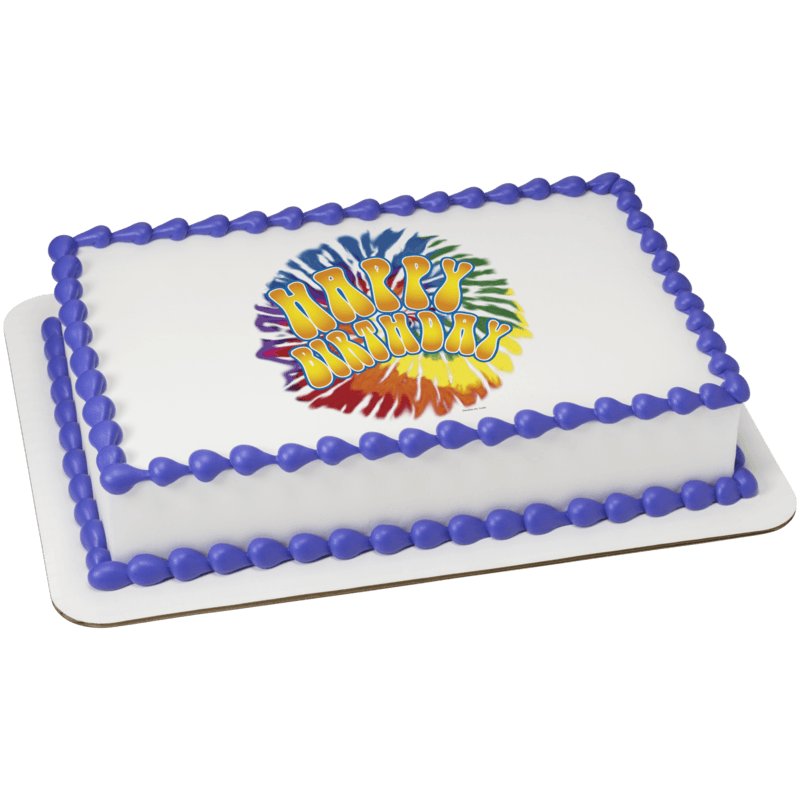 Tie Dye Birthday Cake