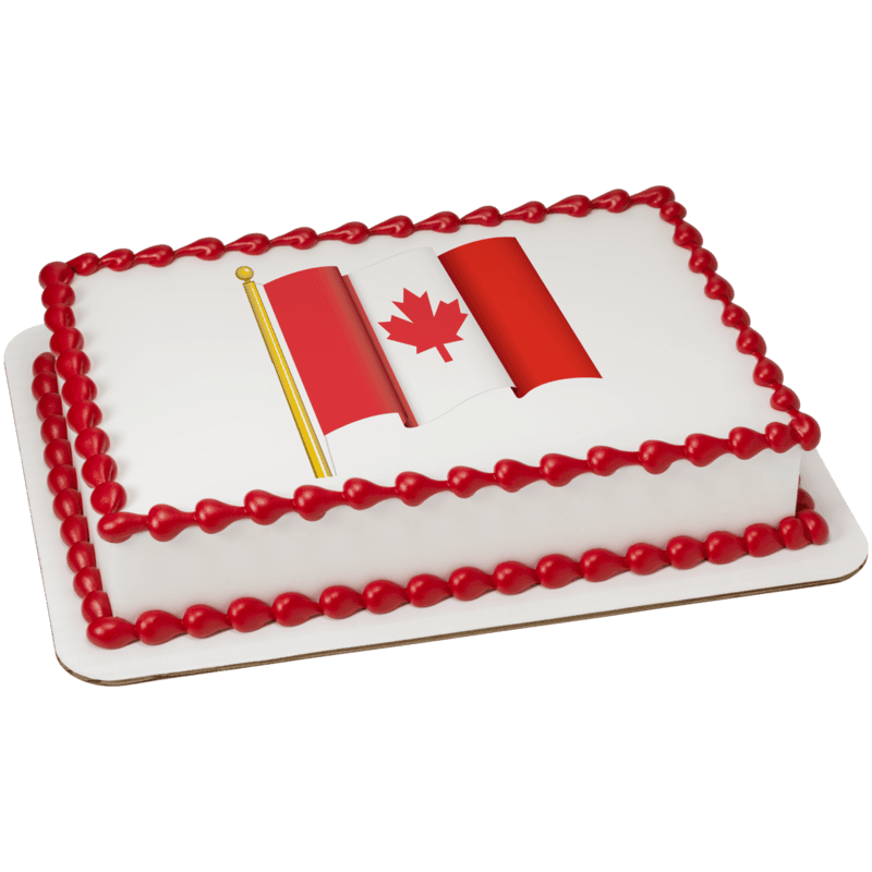 Canadian Flag Cake