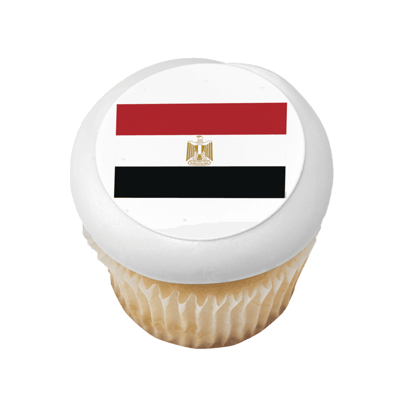 Egypt Country Flag Cupcake