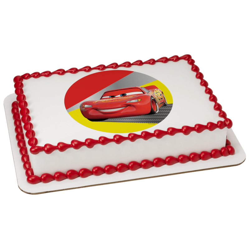 Disney and Pixar's Cars Lightning McQueen Cake