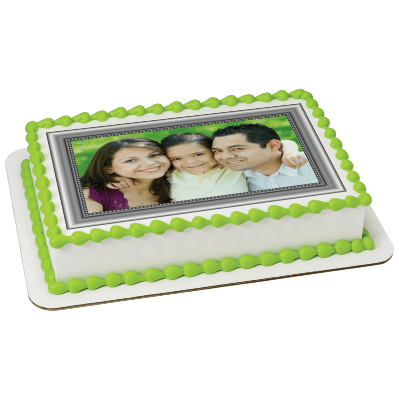 Silver Frame Cake