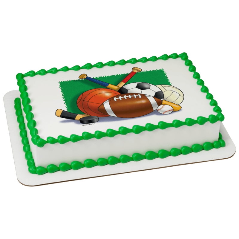 Sports Collage Cake