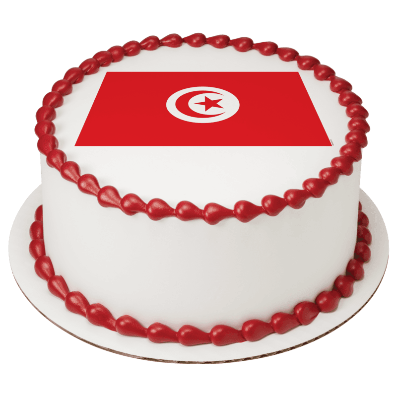 Tunisia Country Flag Cake