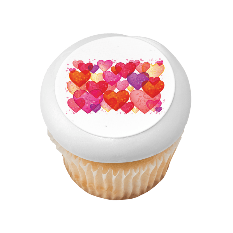 Hearts Cupcake