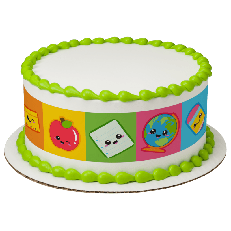 School Icons Cake