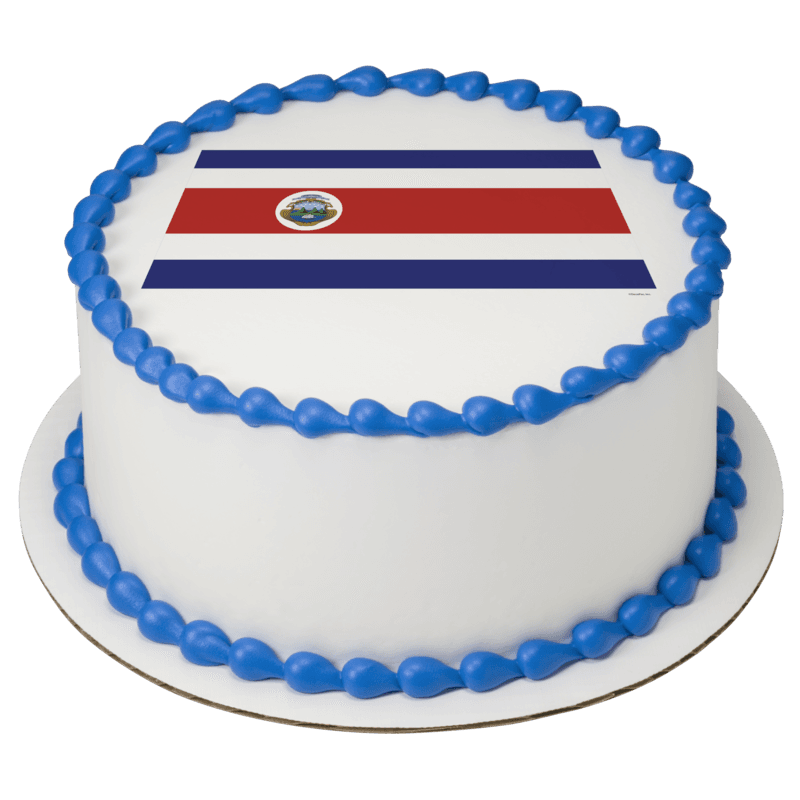 Costa Rica Country Flag Cake