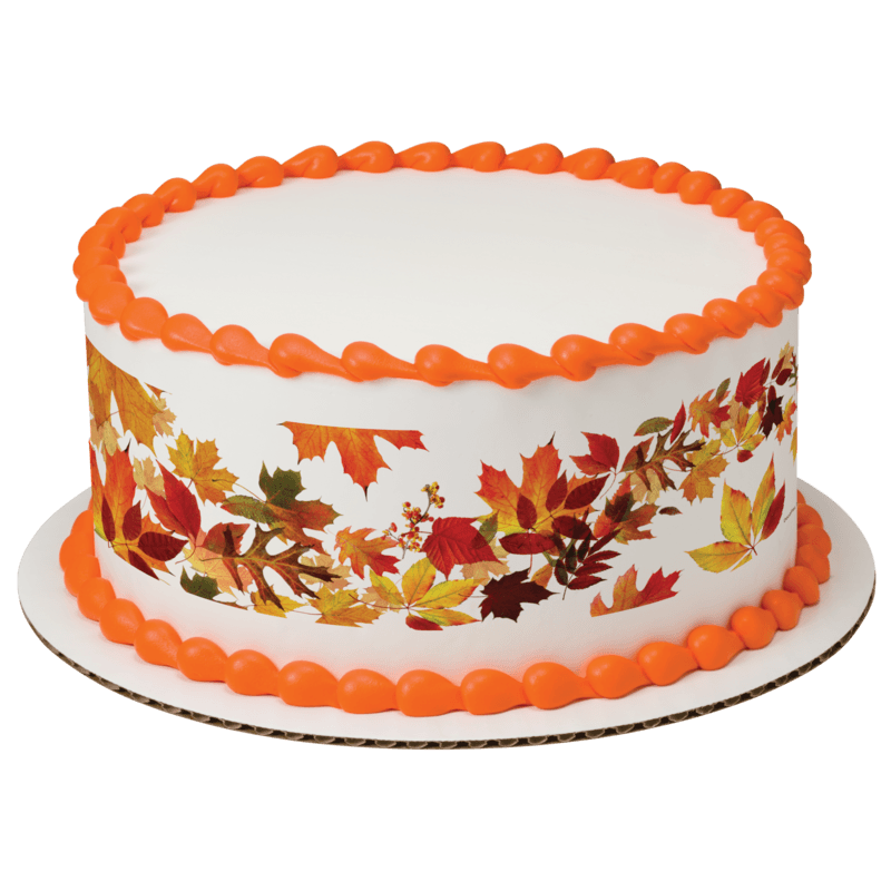 Flowering Leaves Cake