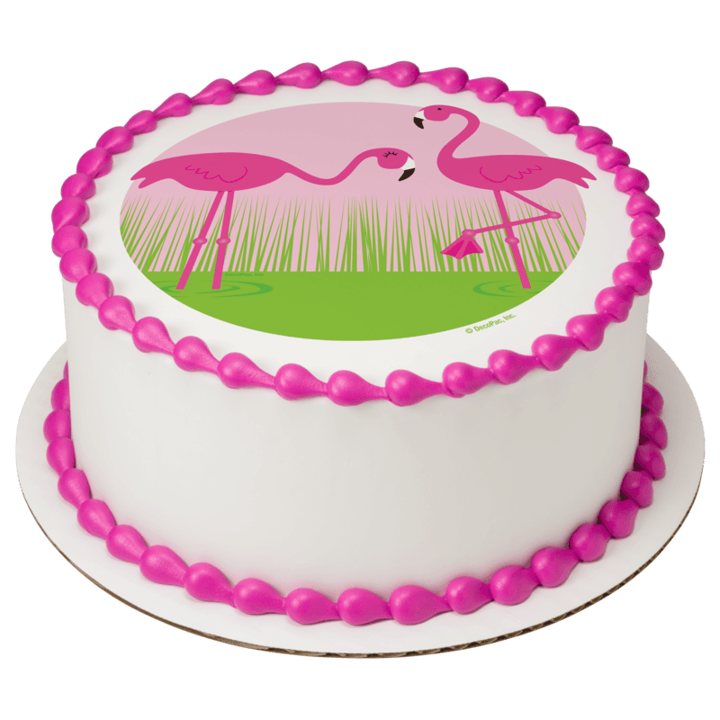 Pink Flamingos Cake