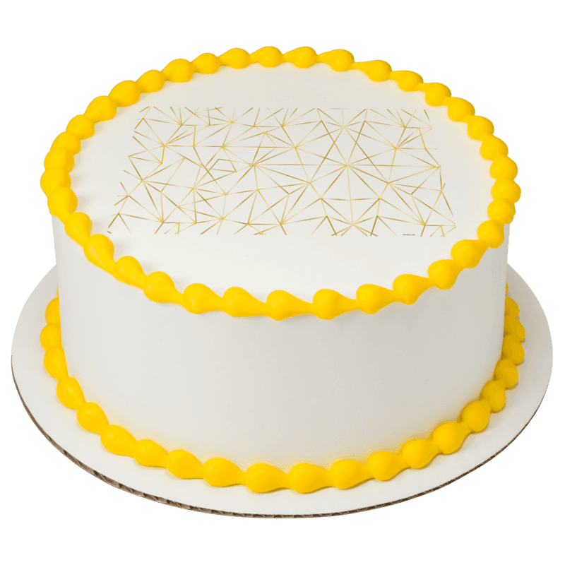 Gold Cracked Glass Cake