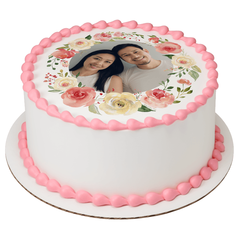 Floral Wreath Cake