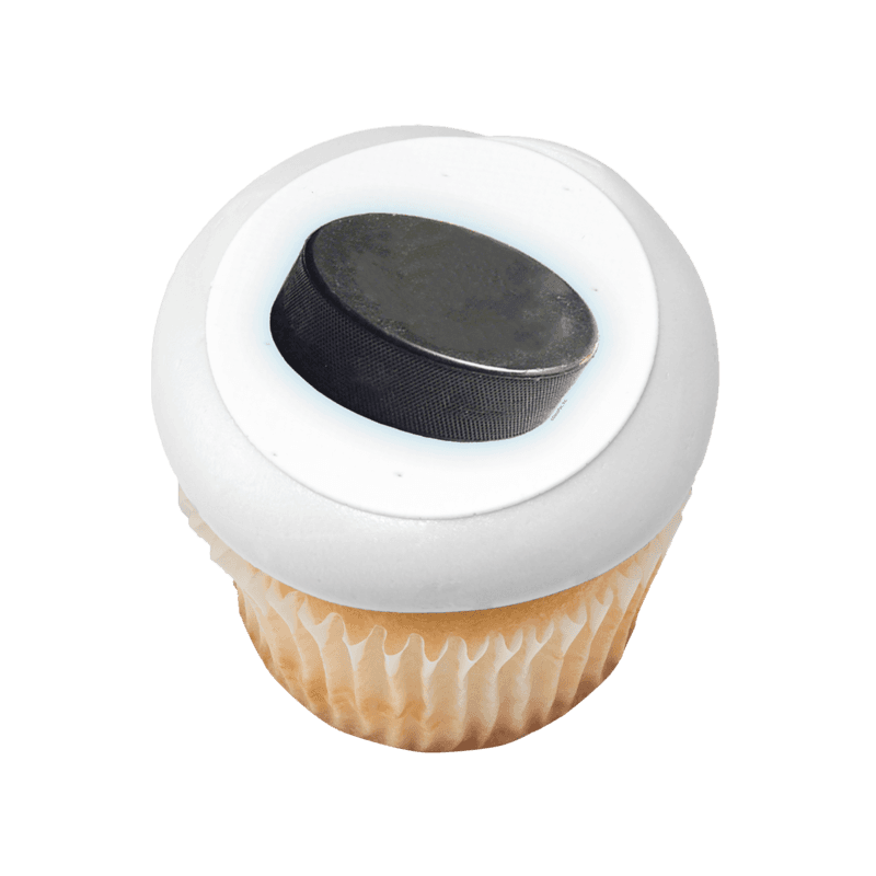 Hockey Puck Cupcake