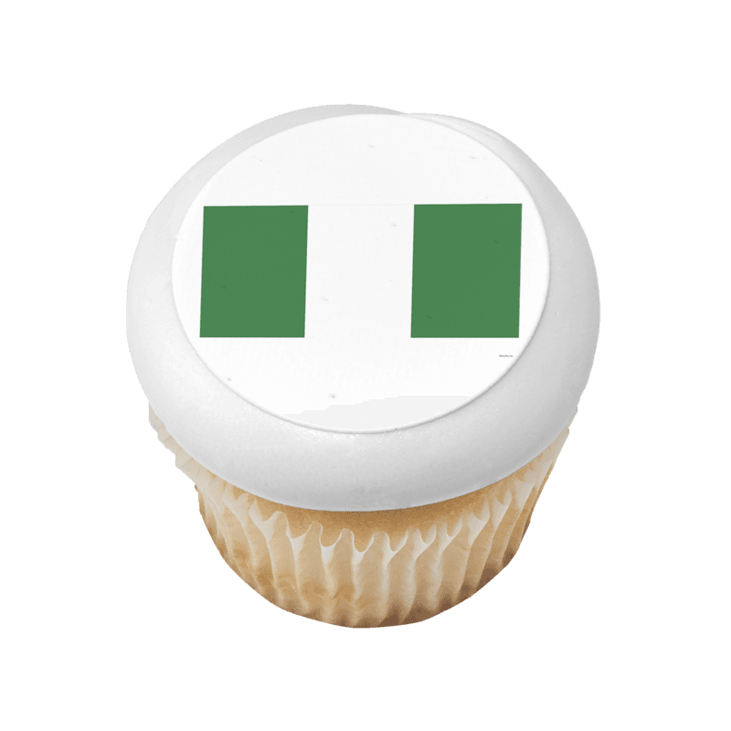 Nigeria Country Flag Cupcake