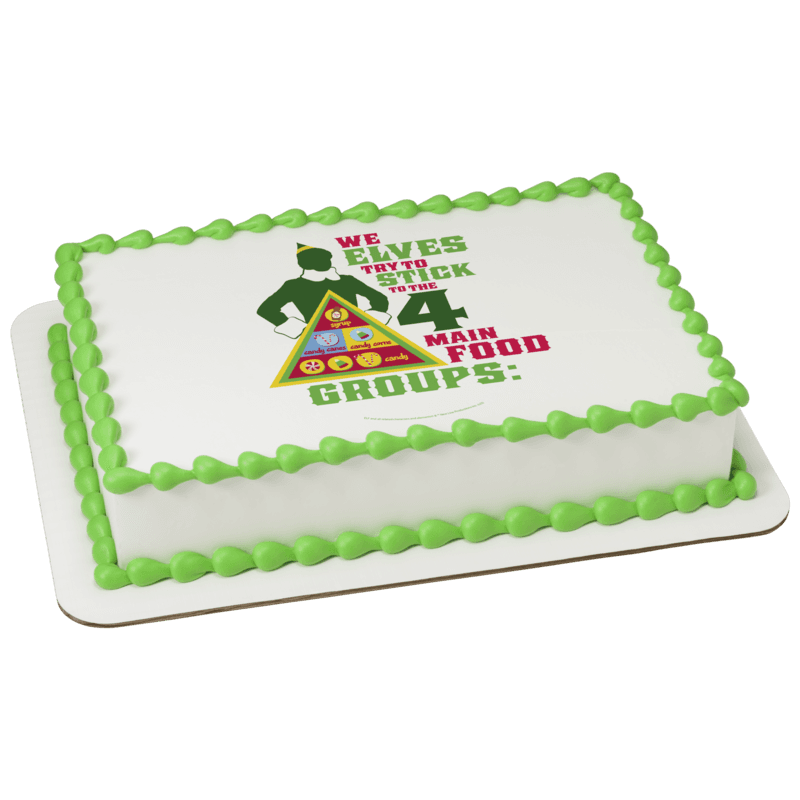 Elf 4 Main Food Groups Cake