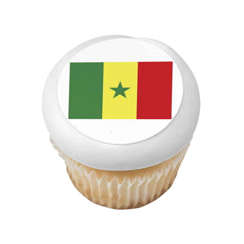 Senegal Country Flag Cupcake