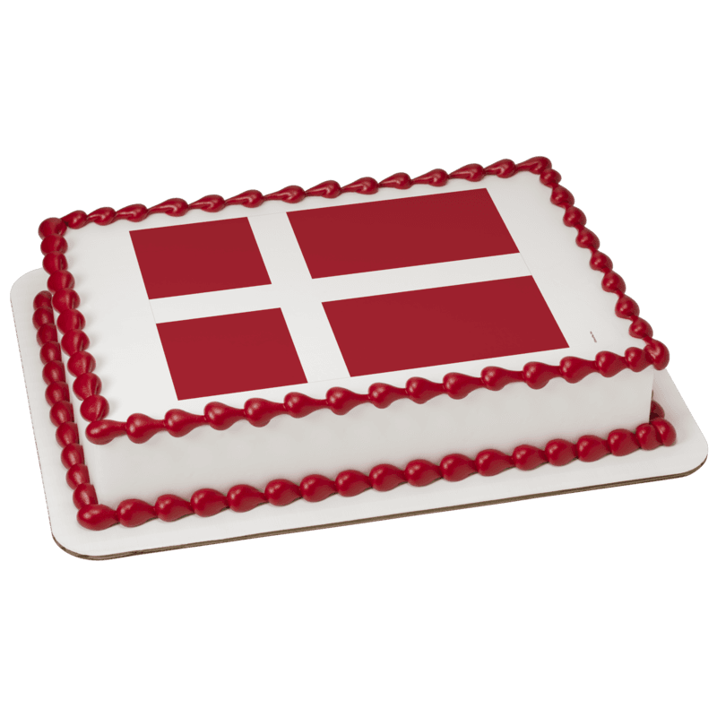 Denmark Country Flag Cake