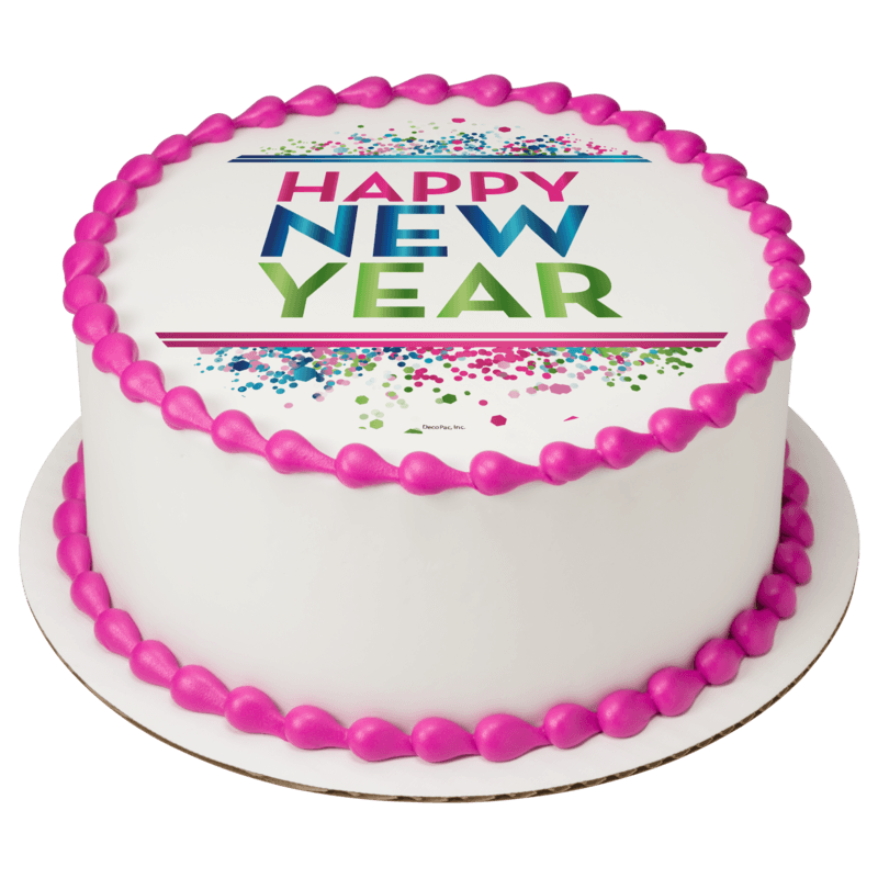 New Year's Confetti Cake