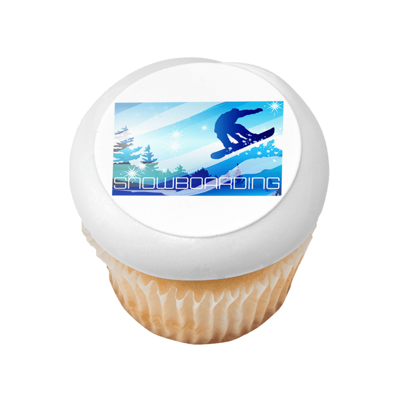 Snowboarding Cupcake