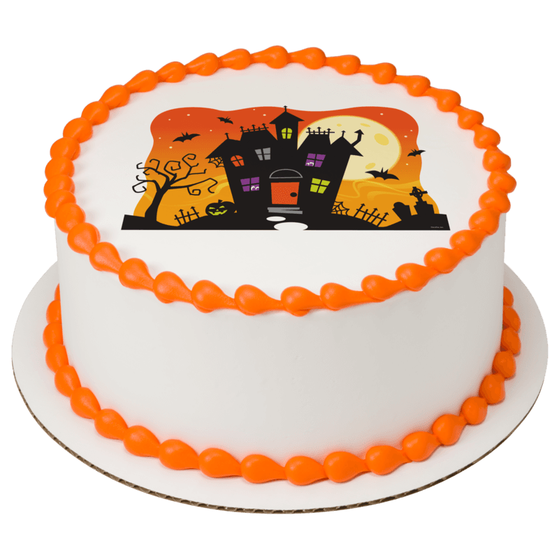 Spooky Haunted House Cake