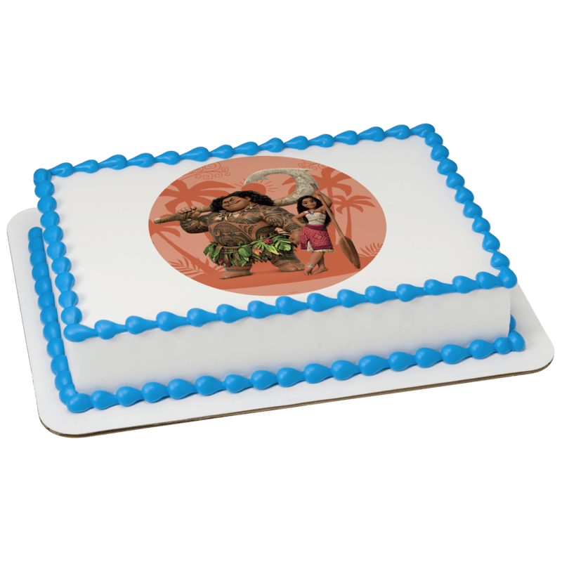 Disney's Moana 2 Moana and Maui Cake