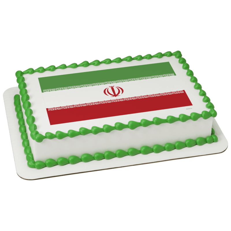 Iran Country Flag Cake