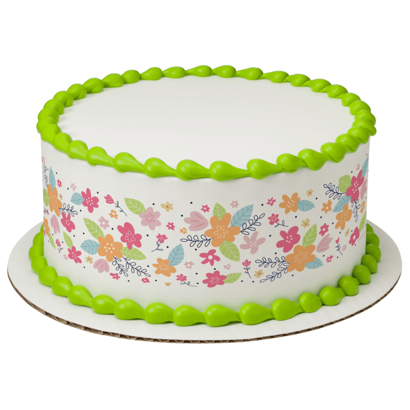 Nostalgic Floral Cake