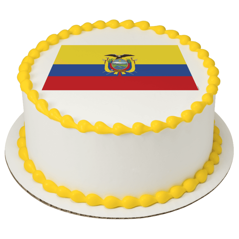 Ecuador Country Flag Cake