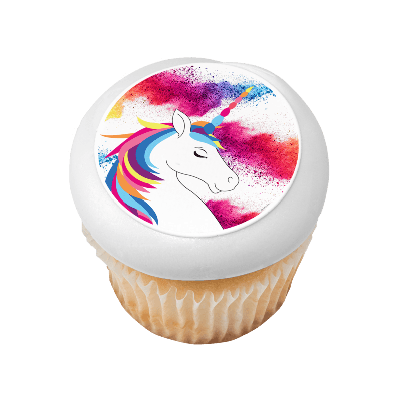 Rainbow Unicorn Cupcake