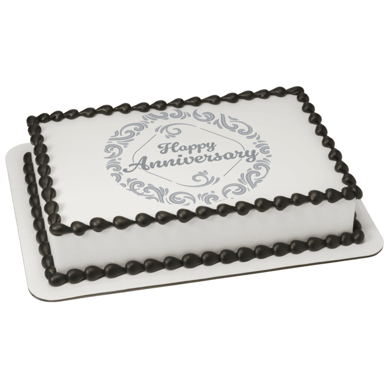 Silver Anniversary Cake