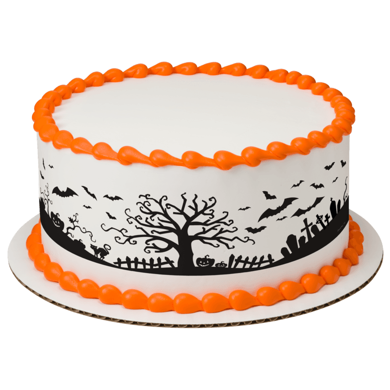 Spooky Silhouettes Cake