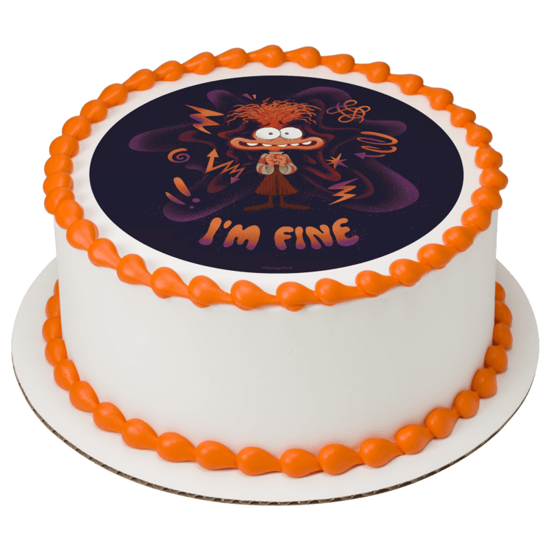 Disney and Pixar's Inside Out 2 I'm Fine Cake