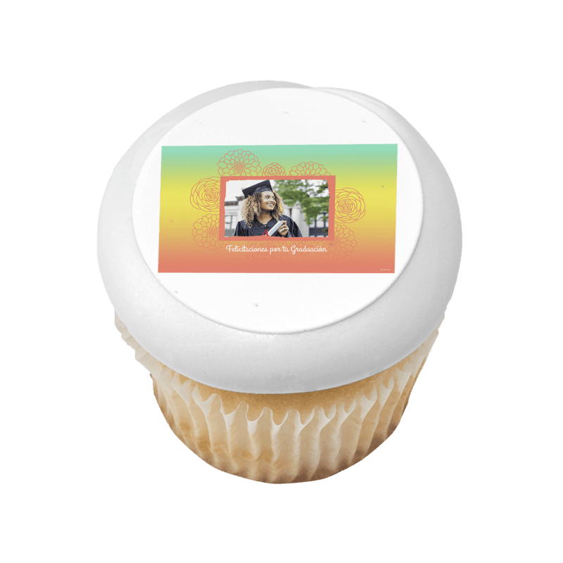 Felicitaciones por tu Graduación Floral Cupcake