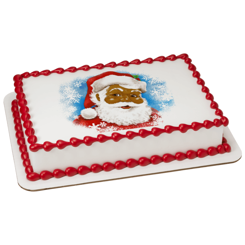 Classic Santa African American Cake