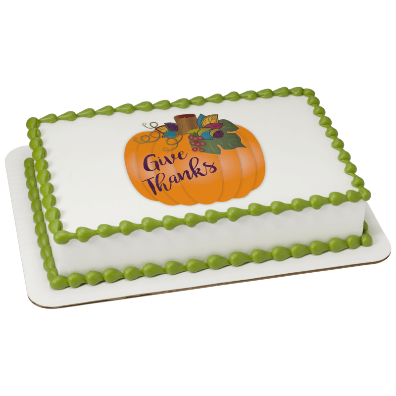 Give Thanks Pumpkin Cake