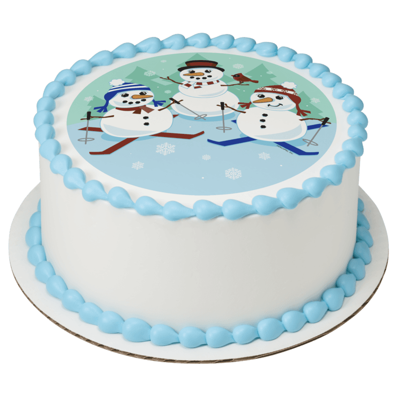 Snowman Friends Cake