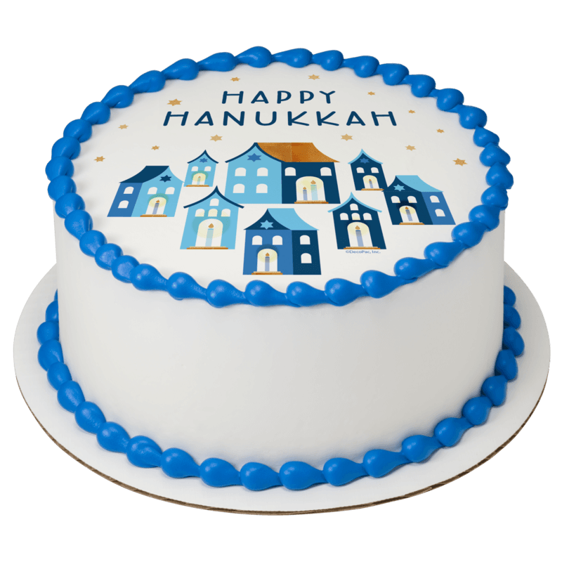 Happy Hanukkah Cake