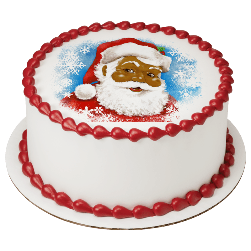 Classic Santa African American Cake