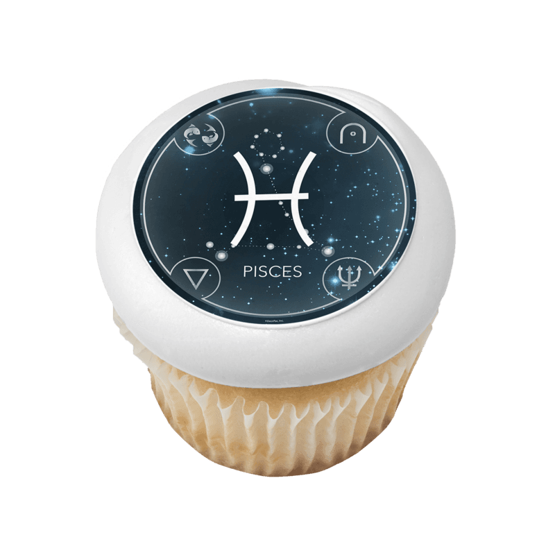 Zodiac Pisces Cupcake