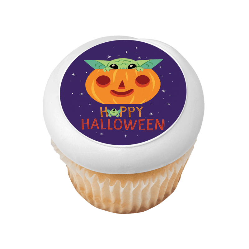 STAR WARS™ The Mandalorian Grogu Happy Halloween Cupcake